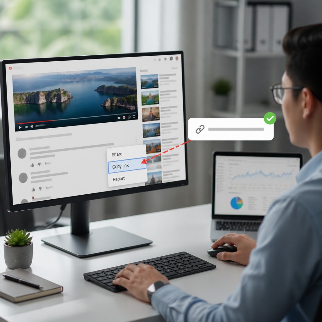 How to copy YouTube video comment links